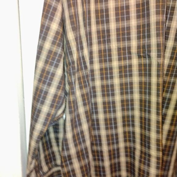 C E. Schmidt Work wear Nwot Classic Brown Plaid Button Down Shirt - Picture 11 of 13